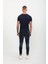Erkek Skinny Fit Destroy Lacivert 6