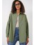 3900 Oversize Uzun Basic Gömlek - A.haki 1