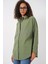 3900 Oversize Uzun Basic Gömlek - A.haki 4