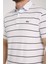 Polo Çizgili Beyaz Regular Fit 1