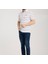 Polo Çizgili Beyaz Regular Fit 4