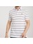 Polo Çizgili Beyaz Regular Fit 5