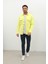 Erkek Oversize Jean Gömlek Neon Yeşil 5