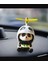 Sevimli Panda Motosiklet Kaskı Süsü, Araba Gösterge Paneli Aksesuarı, Araç Içi Dekorasyon 2
