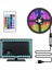 USB RGB Şerit LED Kumandalı 3 Metre İç Mekan Aydınlatması 12 V Renkli Işık 1