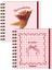 15X15 cm Kare 2'li Set Spiralli Çizgili Tarihsiz Not Defteri Pötikare Ayıcık 3
