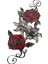 Gül Figürlü Geçici Dövme Tattoo 1