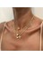 Yasna 5'li Gold Kalpli Zincir Kolye Seti 3