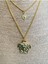 Gold 2'li Vintage Kolye 2