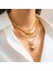 Clam 4 Adet Gold Kolye Seti 1