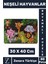 Eğlenceli Eğitici Görsel Algı Motor Becerisi Geliştiren Çocuk Boyamalı Puzzle 80 Pr Neşeli Hayvanlar 1