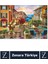 Premium Eğlenceli Eğitici Görsel Algı Problem Çözme Becerisi Puzzle 1000PARÇA Italya'da Gün Batarken 2