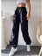 Kadın Cepli Paraşut Pantalon - Siyah 3