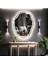Zelvora Beyaz Led'li Lazer Kumlamalı Lavabo & Banyo Aynası (Dokunmatik Sensörlü) 1