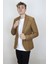 Fistan Store Erkek Camel Italyan Kesim Dar Kalıp Tek Düğme Yazlık Blazer Ceket 1