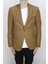 Fistan Store Erkek Camel Italyan Kesim Dar Kalıp Tek Düğme Yazlık Blazer Ceket 3