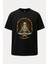 Oversize Namaste Yoga Iskelet Unisex Siyah Tişört 1