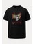 Oversize Doma Douma Demon Slayer Unisex Siyah Tişört 1