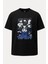 Oversize Blue Lock Takımı Unisex Siyah Tişört 1