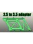 Hdd/ssd 2,5 - 3,5 Adaptörü (V1) (Plastik Aparattır!!!) 2