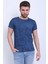 Unisex Bisiklet Yaka Baskılı Yıkamalı T-Shirt 1