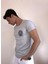 Unisex Bisiklet Yaka Baskılı Yıkamalı T-Shirt 2