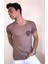 Unisex Bisiklet Yaka Baskılı Yıkamalı T-Shirt 1