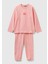 Erkek Çocuk Pembe Logo Işlemeli Pijama Takımı 1