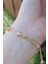 Vip Seri Pirinç Zirkon Taşlı Gold Renk Halley Model Bileklik 3