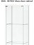Ikea - Detolf Cam Kapı Dolabı Raf Desteği (M4) (Plastik Aparattır!!!) 2