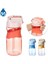 450ML Pipetli Tritan Su Matarası Sarı-Mavi-Turuncu VGN030 2