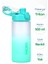 Su Matarası Tritan Geniş Ağız Su Şişesi Gradyan Spor Matarası Suluğu Bpasız 500 ml Turkuaz 0109 2