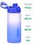 Su Matarası Tritan Geniş Ağız Su Şişesi Gradyan Spor Matarası Suluğu Bpasız 500 ml Mavi 0109 2