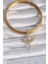 Pirinç Gold Renk Zirkon Taşlı Mikail Model Ajda Charm 2