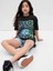 Kız Çocuk Siyah %100 Organik Pamuk Grafikli Tunik T-Shirt 1
