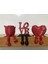 Sevimli Gül,love Yazısı,kalp Biblo 3'lü Set 2