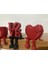 Sevimli Gül,love Yazısı,kalp Biblo 3'lü Set 3
