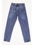 Unisex Boyfriend Jean Rahat Kesim Pantolon Beli Ayarlanabilir Lastikli Düğmeli LX308Y 2