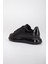Erkek Içi Dışı Hakiki Deri Siyah Rugan Sneaker 4