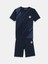 Lacivert Bisiklet Yaka Fb Taraftar Baskılı %100 Pamuk Erkek Şortlu Pijama Takımı 4