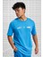 Sportswear Standard Issue Short Sleeve Tee Pamuklu Erkek Tişört Mavi 4