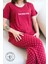 Fuşya Puantiye Desenli Kısa Kol Kadın Pijama Takımı 1