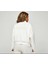 Sportswear Reversible Faux Fur Bomber Full-Zip Çift Taraflı Suni Kürk Krem Kadın Ceket/mont 5