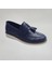 Erkek Çocuk Lacivert Kroko Loafer Ayakkabı - Fiyonklu Kaymaz Taban 1