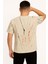 i T-Shirt Baskılı Bej 2