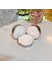 3’lü Beyaz Tealight Rafine Parafin Mum - Büyük Boy | Ekonomik Seri 2