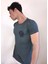 Unisex Bisiklet Yaka Baskılı Yıkamalı T-Shirt 2