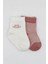Nessiworld Bistyle Big Heart Penye Soket Çorap 2'li BS10117 Pudra 2