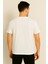 Stone Island Pamuk Penye Bisiklet Yaka T-Shirt Ekru 2