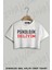 Psikolojik Deliyim Baskılı Oversize Crop T-Shirt 1